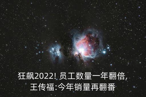 狂飆2022! 員工數(shù)量一年翻倍,王傳福:今年銷(xiāo)量再翻番
