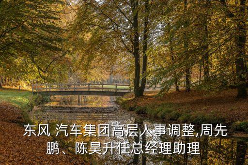  東風(fēng) 汽車集團高層人事調(diào)整,周先鵬、陳昊升任總經(jīng)理助理