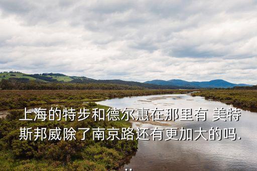  上海的特步和德爾惠在那里有 美特 斯邦威除了南京路還有更加大的嗎...