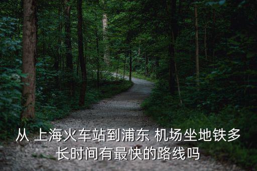 從 上?；疖囌镜狡謻| 機(jī)場坐地鐵多長時(shí)間有最快的路線嗎