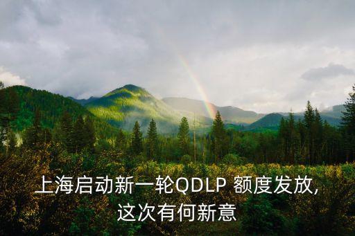 上海啟動新一輪QDLP 額度發(fā)放,這次有何新意