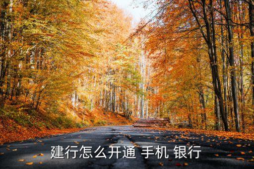 建行怎么開(kāi)通 手機(jī) 銀行