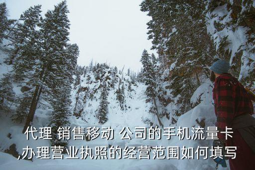  代理 銷(xiāo)售移動(dòng) 公司的手機(jī)流量卡,辦理營(yíng)業(yè)執(zhí)照的經(jīng)營(yíng)范圍如何填寫(xiě)