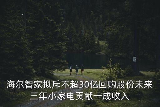 海爾智家擬斥不超30億回購(gòu)股份未來三年小家電貢獻(xiàn)一成收入