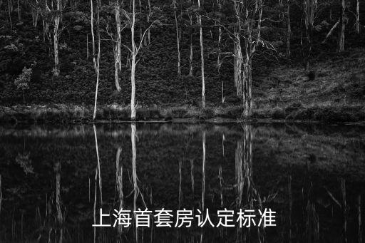  上海首套房認定標準