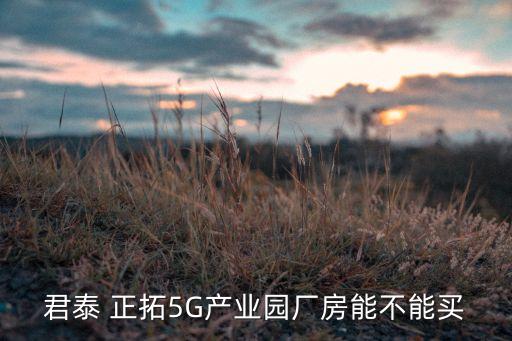 君泰 正拓5G產業(yè)園廠房能不能買