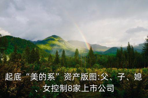 起底“美的系”資產(chǎn)版圖:父、子、媳、女控制8家上市公司