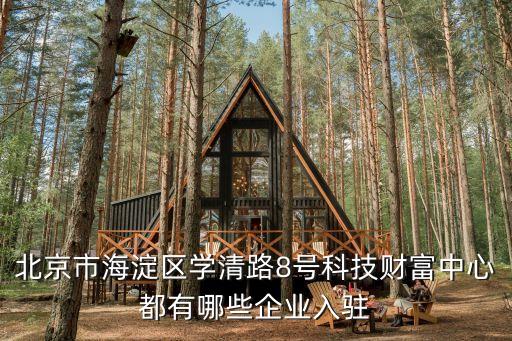 北京市海淀區(qū)學(xué)清路8號科技財(cái)富中心都有哪些企業(yè)入駐