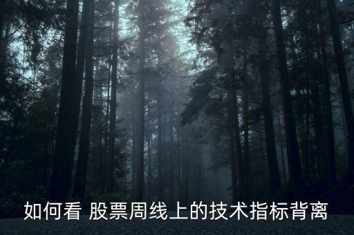 如何看 股票周線上的技術(shù)指標背離