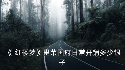 《 紅樓夢(mèng)》里榮國(guó)府日常開銷多少銀子