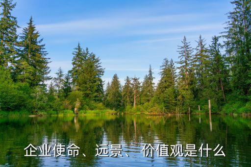 企業(yè)使命、遠景、 價值觀是什么