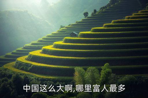 中國(guó)這么大啊,哪里富人最多