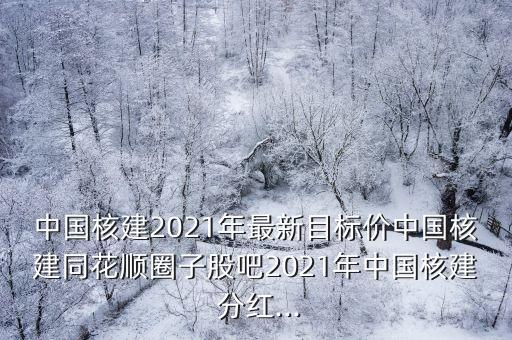 中國核建2021年最新目標價中國核建同花順圈子股吧2021年中國核建 分紅...