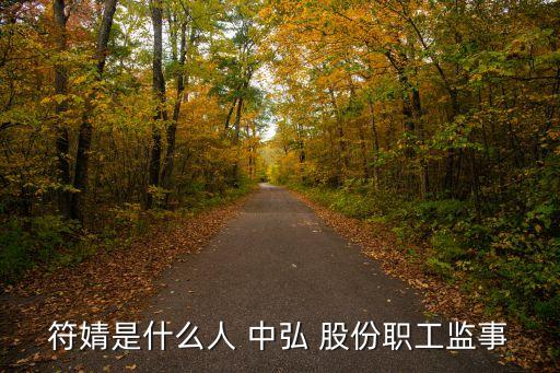 符婧是什么人 中弘 股份職工監(jiān)事