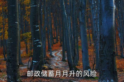 郵政儲蓄月月升的風(fēng)險(xiǎn)