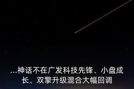 ...神話不在廣發(fā)科技先鋒、小盤成長、雙擎升級(jí)混合大幅回調(diào)