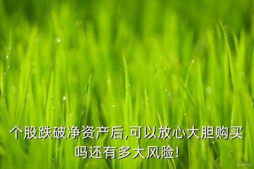 個(gè)股跌破凈資產(chǎn)后,可以放心大膽購買嗎還有多大風(fēng)險(xiǎn)!