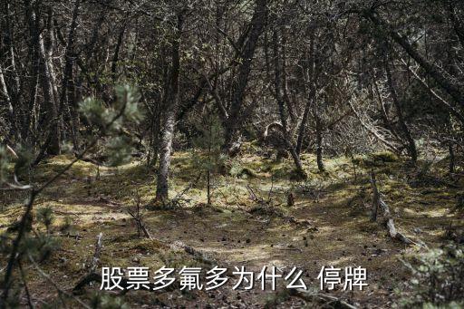  股票多氟多為什么 停牌