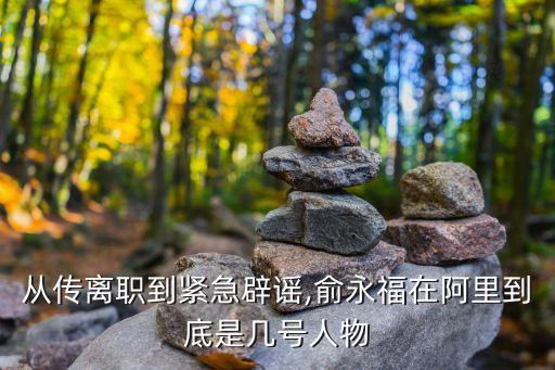 從傳離職到緊急辟謠,俞永福在阿里到底是幾號人物