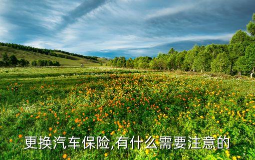 更換汽車(chē)保險(xiǎn),有什么需要注意的