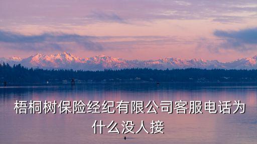  梧桐樹保險(xiǎn)經(jīng)紀(jì)有限公司客服電話為什么沒人接