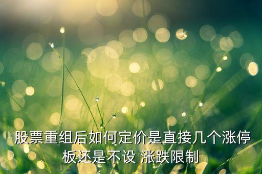  股票重組后如何定價是直接幾個漲停板還是不設(shè) 漲跌限制