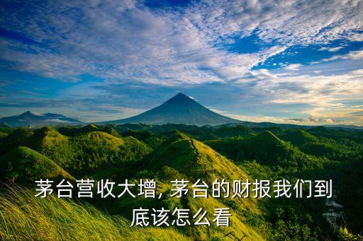  茅臺(tái)營收大增, 茅臺(tái)的財(cái)報(bào)我們到底該怎么看