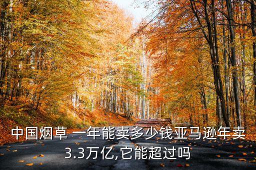中國(guó)煙草 一年能賣多少錢亞馬遜年賣3.3萬億,它能超過嗎