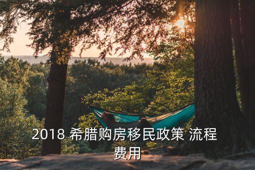 中國對希臘投資,希臘投資移民政策